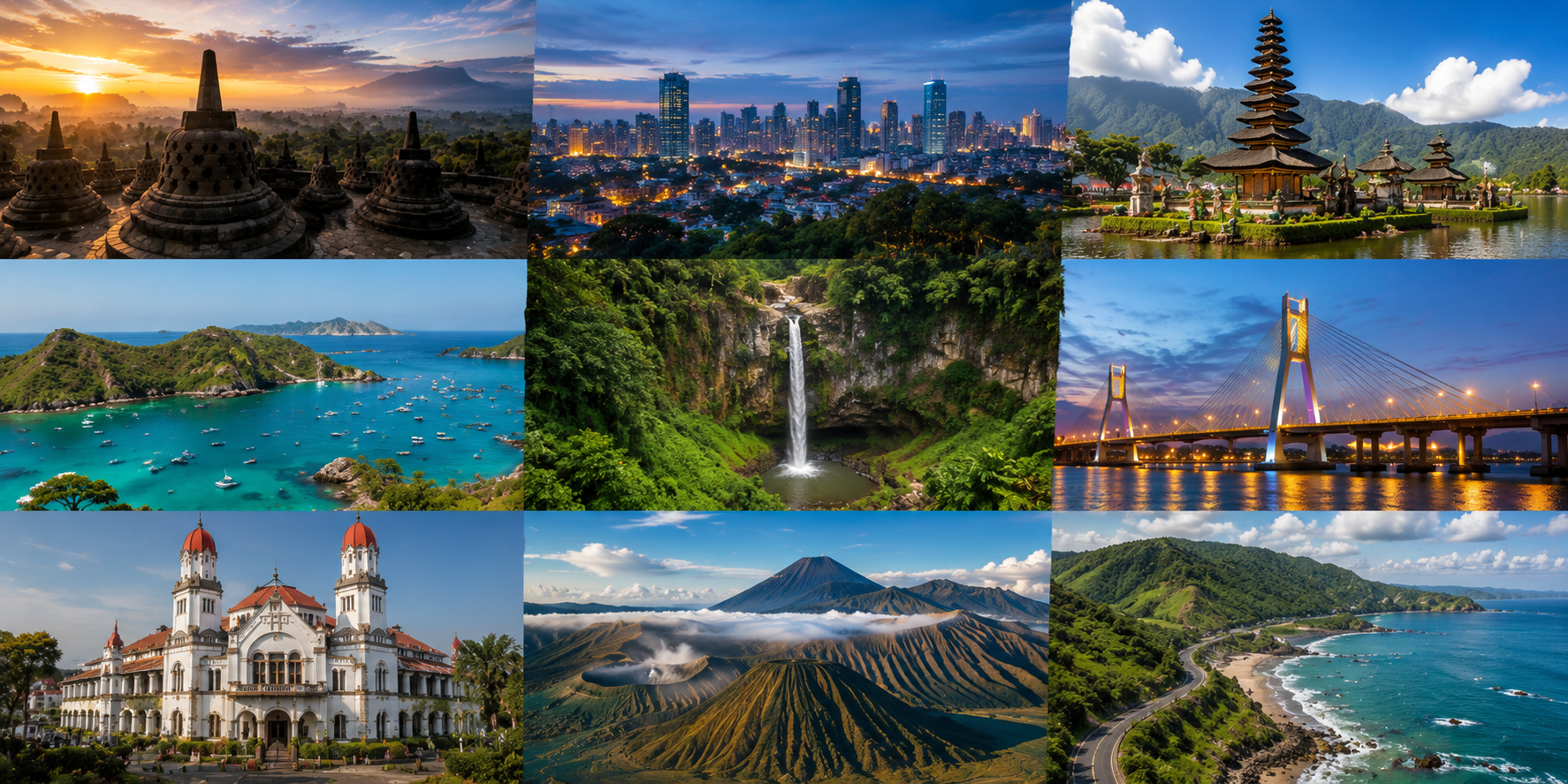7 kota terindah Indonesia Wajib kita kunjungin dengan pemandangan kota indah